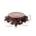 thumbnail image 4 of 1Set Small Wood Pedestal Stable Support Elegant Design for Teapot and Bonsai, 4 of 9