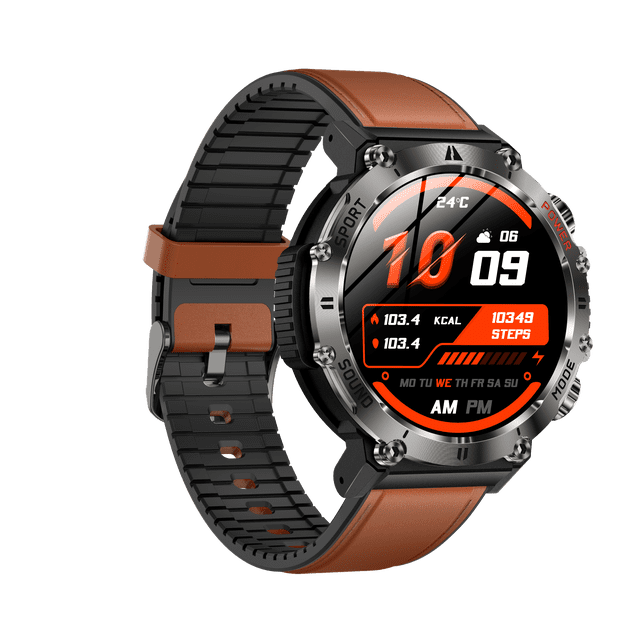 Montre Intelligente Appel Bluetooth Lampe de Poche LED Étanche IP67 2,01 Pouces Traqueur de Mise en Forme Appel Bluetooth (Répondre/faire des Appels) Rappel de Messages Montre Intelligente Femmes Hommes Montre pour Android