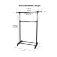 thumbnail image 3 of 2 Tier Expandable Garment Rack, Black, 3 of 5