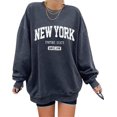 thumbnail image 1 of European-style casual sweatshirt, long-sleeved round neck pullover sweatshirt, solid color sweatshirt, 1 of 6