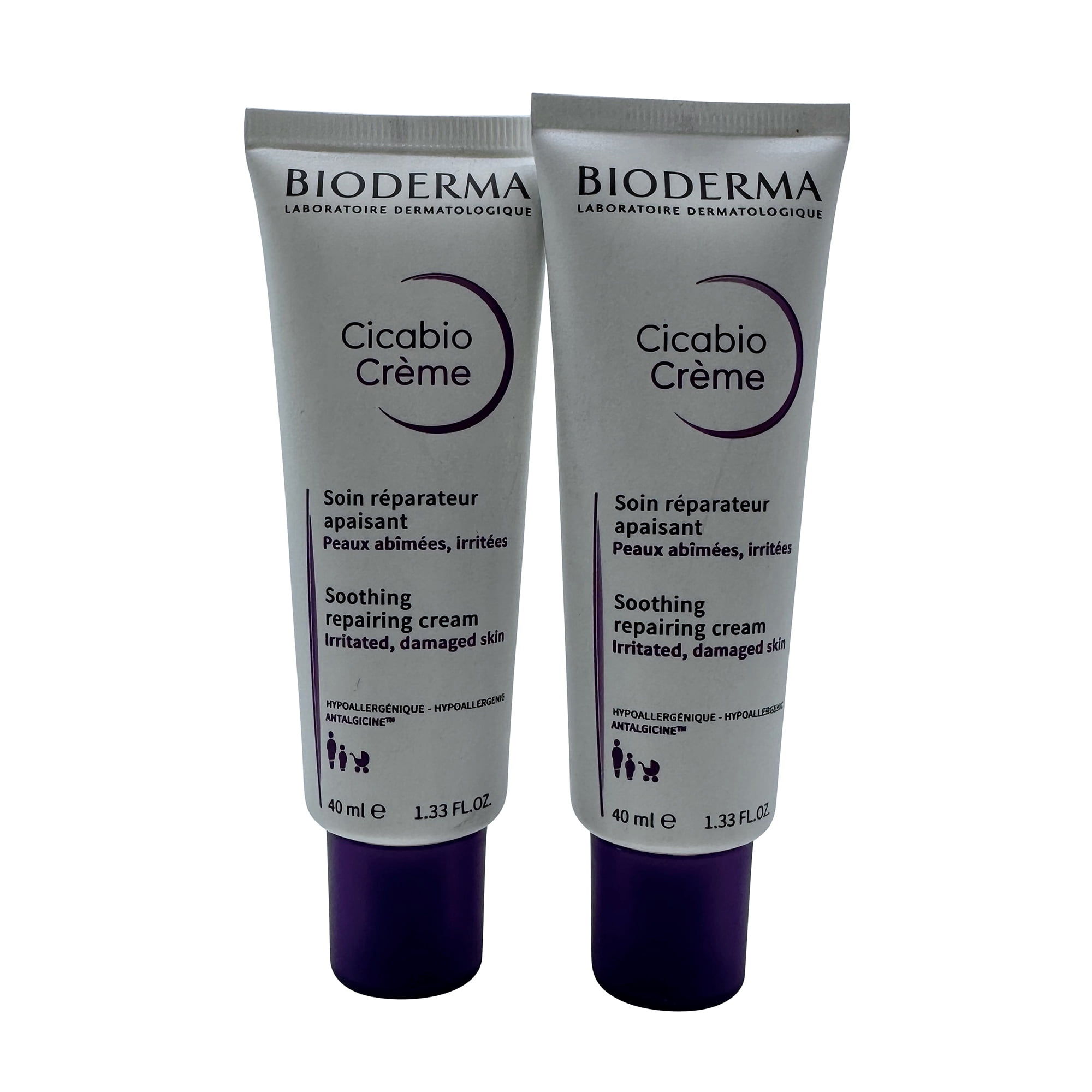 Bioderma Cicabo Cream Soothing Repairing Cream 1.33 OZ Set of 2