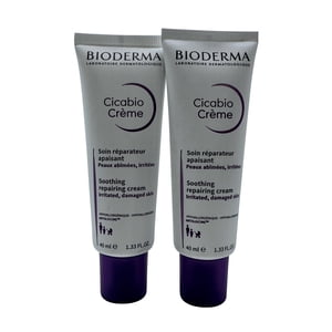 Bioderma Cicabo Crème de réparation apaisante 1.33 OZ Ensemble de 2