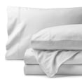 thumbnail image 1 of Bare Home Organic Flannel Sheet Set - 100% Organic Cotton - Deep Pocket - 4-Pieces - Full, White, 1 of 7