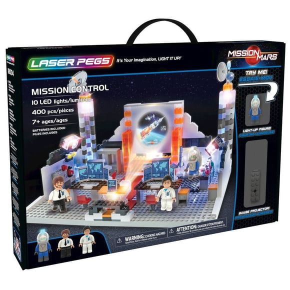 Laser Pegs Building Blocks Playset, Mission Mars Collection:  Mission Control
