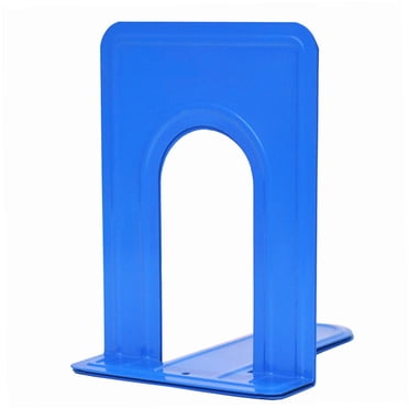 WHEANG Home Decor Metal Non-Slip Bookend Bracket Heavy Book End Office Book Stopper One Size Blue
