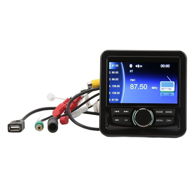 Media Receiver, Marine Stereo Waterproof For Yachts Vehicles Trucks