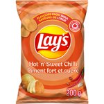 Lay's Hot Chips de pommes de terre aromatisés 'n' Sweet Chilli Ridged
