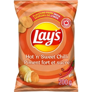 Lay's Hot 'n' Sweet Chilli Ridged flavoured Potato Chips