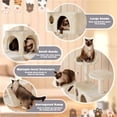 thumbnail image 4 of Yaheetech 54"H Cat Tree Tower with 3 Scratching Posts, Beige, 4 of 7