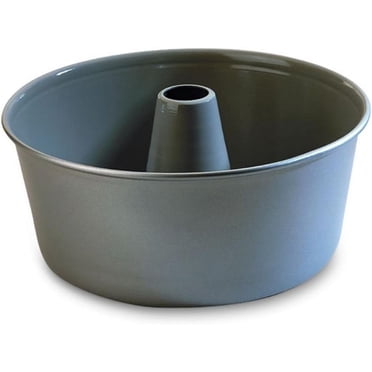 Professional-Grade, 10 Inch Heavy Aluminum Angel Food Cake Pan, Nonstick Coating, Drop-Out Bottom For Easy Removal, Center Tube, USA Craftsmanship