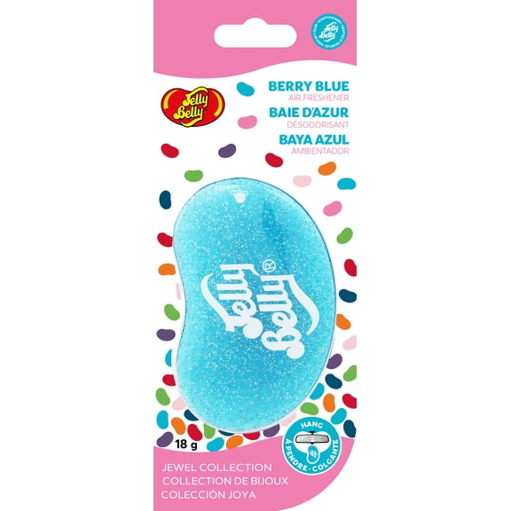 Désodorisant suspendu Jelly Belly 3D Jewel – Berry Blue