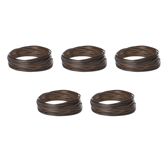 5X Matériau de Tissage en Rotin Synthétique Plat Dégradé pour Café, Rotin en Plastique pour Tricoter et Réparer Chaise Table Panier de Rangement
