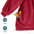 thumbnail image 4 of Bare Home Couverture Portable en Sherpa Pelucheuse - Duveteuse et Douce - Légère - Jeunesse, Rouge, 4 of 7