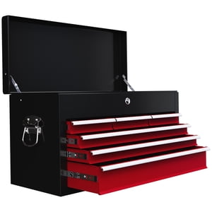 CoSoTower 6 Tiroir 24" Boîte à outils portable avec étui supérieur, diapositives de roulement à billes, coffre à outils en métal pour garage, ménage et entrepôt