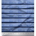 thumbnail image 1 of Soimoi Georgette Viscose Fabric Stripe Block Decor Fabric Printed Yard 42 Inch Wide, 1 of 3
