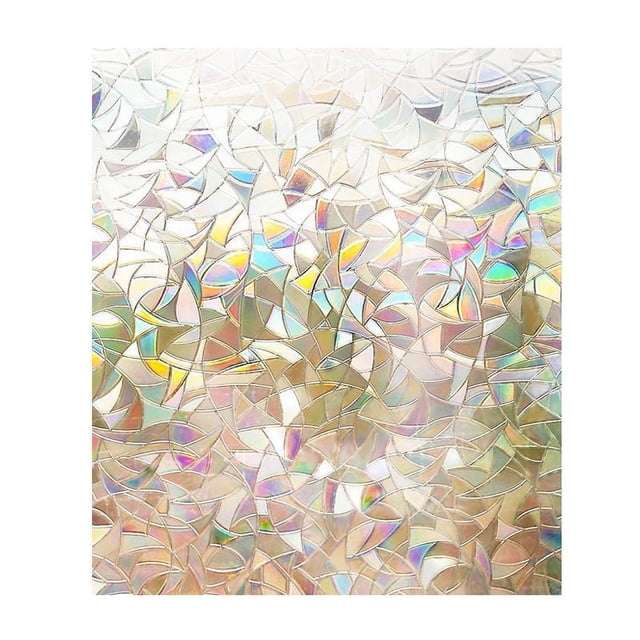 Danhjin Window Film Window Film Glass Film Electrostatic Glue- Colorful Frosted Bathroom Toilet Glass Sticker Window Film Light Opaque Frosted Window Sticker