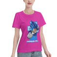 thumbnail image 2 of T-Shirt Basique à Manches Courtes pour Femmes Super Saiyan, 2 of 6