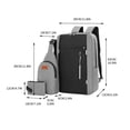 thumbnail image 2 of Dvkptbk Backpack Backpack Backpack Three Piece Set. Large Capacity Usb Student Backpack. Suitable for School and Outdoor Travel.Computer Bag for Men and Women with Large Capacity, 2 of 2