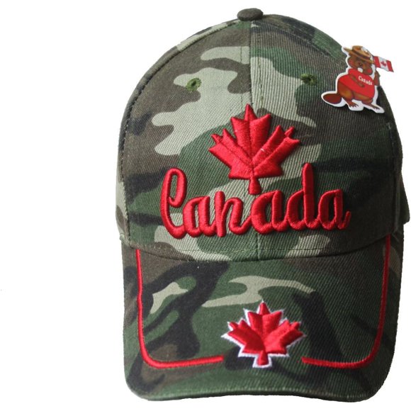 Casquette de Baseball Camouflage Édition Limitée Feuille d'Érable Vaillante Cousue et Brodée