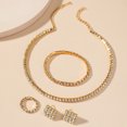 thumbnail image 2 of Boucles d'Oreilles en Strass pour Femmes, Collier Goutte d'Eau, Ensemble d'Accessoires, 2 of 9