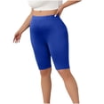 thumbnail image 2 of Women Plus Size Biker Shorts Gym Workout Running Yoga Athletic Shorts, 2 of 6