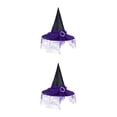 thumbnail image 3 of Baohd Exquisite Witch Hat - Lightweight And Durable For Halloween Cosplay Halloween Cosplay Party Hat purple 2Set, 3 of 6