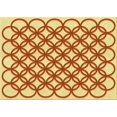 thumbnail image 1 of Ahgly Company Tapis Rectangulaire Lavable en Machine Intérieur Transitionnel Orange Rouge Orange, 3 Pieds x 5 Pieds, 1 of 7