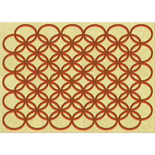 Ahgly Company Tapis Rectangulaire Lavable en Machine Intérieur Transitionnel Orange Rouge Orange, 3 Pieds x 5 Pieds