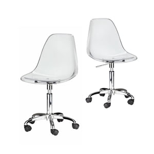 Heavenly Collection chaise de bureau en acrylique clair
