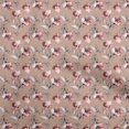 thumbnail image 1 of oneOone Polyester Spandex Rose Brown Fabric Floral Craft Projects Decor Fabric Printed By The Yard 56 Inch Wide, 1 of 4