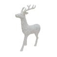 thumbnail image 1 of Holiday Time White Glitter Reindeer Tabletop Decoration, 1 Count, 1 of 4