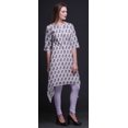 thumbnail image 4 of Bimba Hauts à Imprimé Floral Violet en Blocs pour Femmes Kurti Asymétrique Robe d'Été pour Filles XX-Grand, 4 of 6