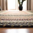 thumbnail image 4 of Safavieh Collection Tressée BRD308A Tapis de Campagne Fait Main Réversible, 3 x 5 Ovale, Multi, 4 of 4