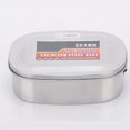 thumbnail image 4 of Abbracc Conteneur de Stockage Alimentaire en Acier Inoxydable Bento - Double Couche TG, comme Couche Simple L, 4 of 9