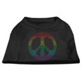 thumbnail image 1 of Chemises Arc-en-Ciel Signe de la Paix en Strass Noir XXXL (20), 1 of 4