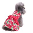 thumbnail image 4 of Chien Robe d'Été Sweetie Blanc Points Modèle Robes Vêtements avec Bowknot Robe Sans Manches Cool pour Chien Chiot Chat, 4 of 7
