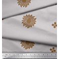 thumbnail image 2 of Soimoi Viscose Chiffon Fabric Flower Artistic Print Sewing Fabric Yard 42 Inch Wide, 2 of 3