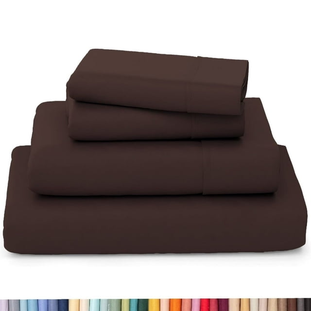 HAOAN Ultra Soft Wrinkle Resistant Bamboo Sheet Set - 4 Piece Set - 2200 Series