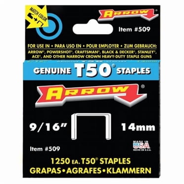 Arrow Attache Co. 0,56 Po T50 Agrafes 50924 - Lot de 4