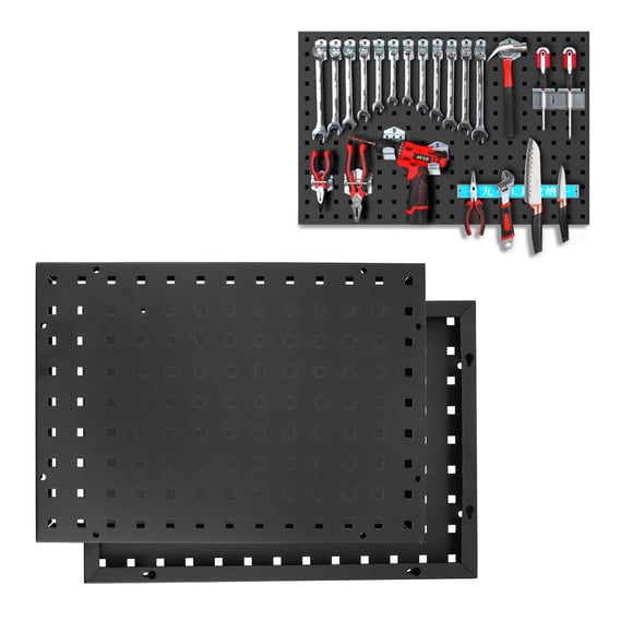 ELAYARD 1Set Peg Board for Tool Room 19.65X13.76X0.79in