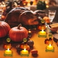 thumbnail image 5 of Fridja Clearance Under $5 LED Electronic Candlestick Iron Painted Turkey Maple Modeling Lamp Thanksgiving Night Light Ornaments, 5 of 5