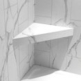 thumbnail image 3 of Palisade Shower Bench in Carrara Marble / Urban Glacier, 3 of 7