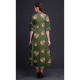 thumbnail image 4 of Bimba Robe Chemise à Imprimé Floral à Boutons, Col Mandarin, Manches Retroussables - Moyen, 4 of 5