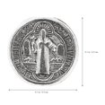thumbnail image 4 of About 100pcs Round Beads Alloy Crucifix Jesus DIY Jewelry Making Spacer Beads, 4 of 4