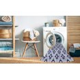 thumbnail image 2 of Ahgly Company Machine Washable Indoor Round Transitional Lavender Blue Area Rugs, 8' Round, 2 of 7