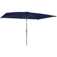 thumbnail image 1 of Outsunny Parasol de Patio Inclinable, Parasol de Jardin de Marché avec Manivelle, Bleu Marine, 1 of 10