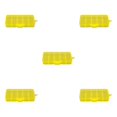thumbnail image 1 of Thinsony 10 Grid Plastic Jewelry Removable Storage Box Beads Container Earring Yellow 12.8x6.5x2.2cm 5Set, 1 of 6