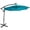 Turquoise, variante sur Costway Parasol Déporté de Patio 10 Pieds à DEL Solaires, Rotation à 360 Degrés, Aluminium, Turquoise
