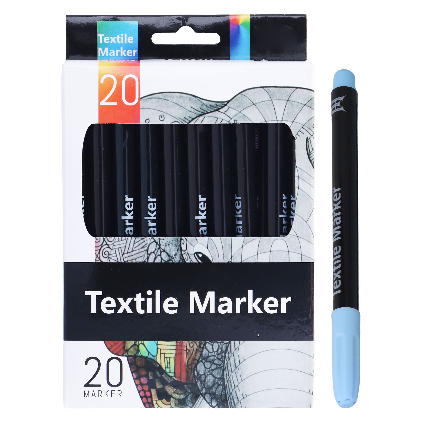 Fabric Markers, Smoother Writing Painting Colorfast Marker Pen Set  For Cloth Shoes