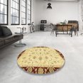 thumbnail image 3 of Ahgly Company Indoor Rectangle Abstract Chocolate Brown Oriental Area Rugs, 2' x 3', 3 of 6